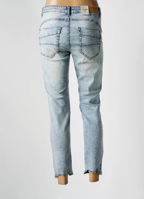 Blugi cu croială slim albastru CREAM femeie