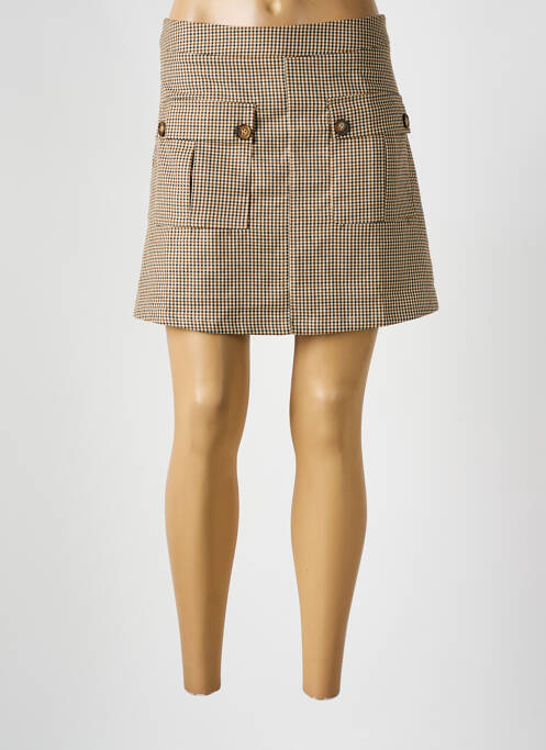 Fustă scurtă maro LA PETITE ETOILE femeie