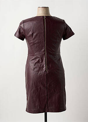 Rochie midi închidere cu fermoar la spate mâneci scurte violet JUS D'ORANGE femeie