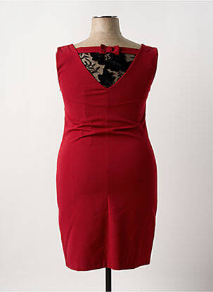 Rochie midi fără mâneci fără mâneci roșu KITANA femeie