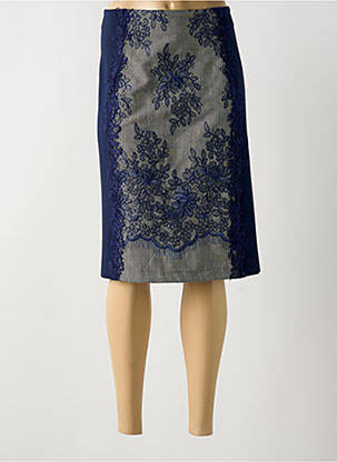 Fustă midi albastru KITANA femeie