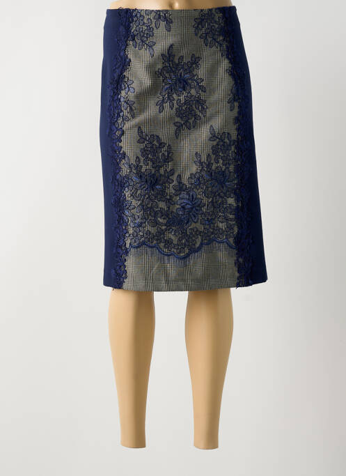 Fustă midi albastru KITANA femeie