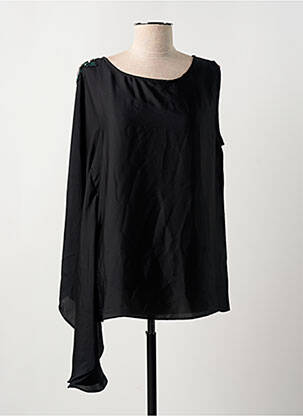 Top guler rotund mâneci lungi negru SINEQUANONE femeie