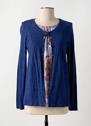 Twin-set albastru KALISSON femeie