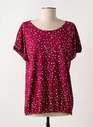Top imprimeu fantezie mâneci scurte violet CECIL femme