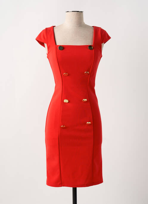 Rochie midi portocaliu RINASCIMENTO femeie