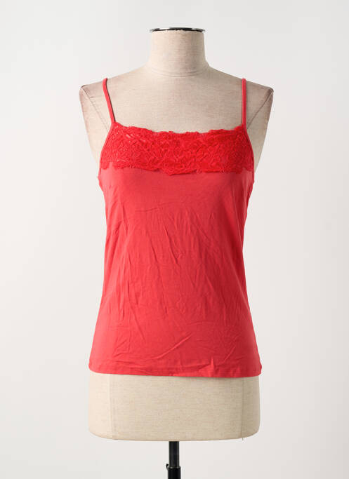 Tricou croială cambrată bretele subțiri roșu ANA SOUSA femme