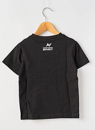 Tricou elasticitate mâneci scurte negru NORTHERN SPIRIT băiat