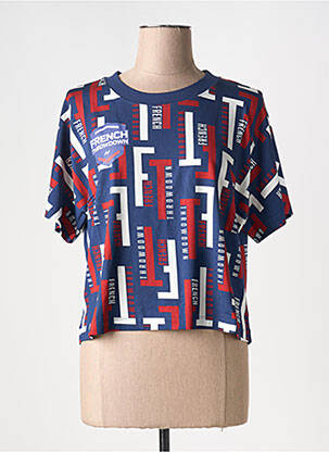 Tricou imprimeu fantezie mâneci scurte albastru NORTHERN SPIRIT femeie