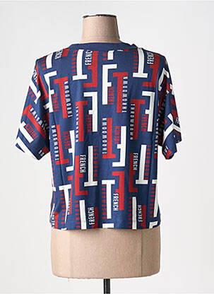 Tricou imprimeu fantezie mâneci scurte albastru NORTHERN SPIRIT femeie