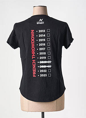 Tricou serigrafie mâneci scurte negru NORTHERN SPIRIT femeie