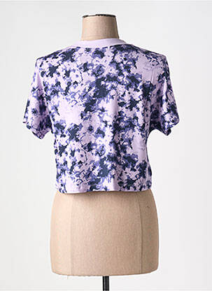 Tricou croială dreaptă mâneci scurte violet NORTHERN SPIRIT femeie