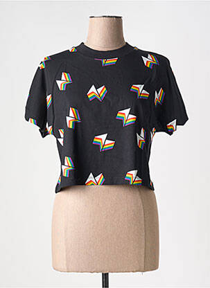 Tricou imprimeu fantezie mâneci scurte negru NORTHERN SPIRIT femeie