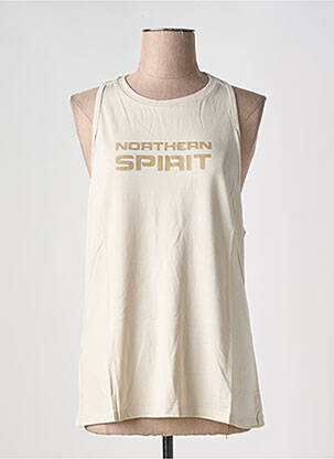 Maiou serigrafie fără mâneci bej NORTHERN SPIRIT femeie