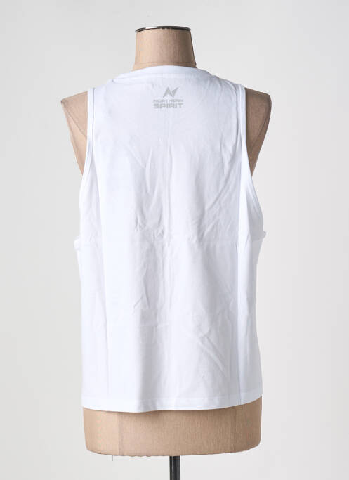 Maiou croială dreaptă fără mâneci alb NORTHERN SPIRIT femme