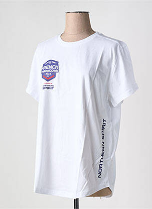 Tricou croială dreaptă mâneci scurte alb NORTHERN SPIRIT femeie