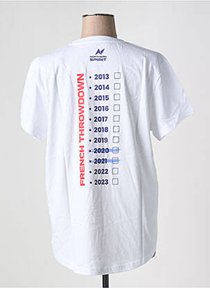 Tricou croială dreaptă mâneci scurte alb NORTHERN SPIRIT femeie