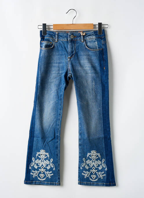 Pantalon trei sferturi albastru DESIGUAL femeie