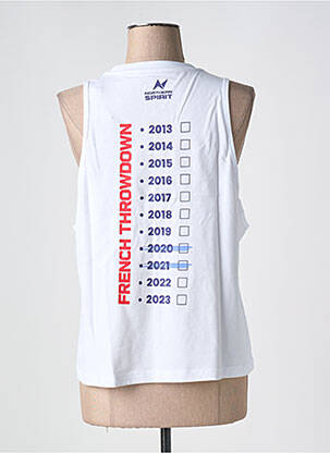 Maiou serigrafie fără mâneci alb NORTHERN SPIRIT femeie