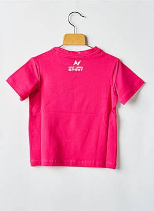 Tricou croială dreaptă mâneci scurte roz NORTHERN SPIRIT fată