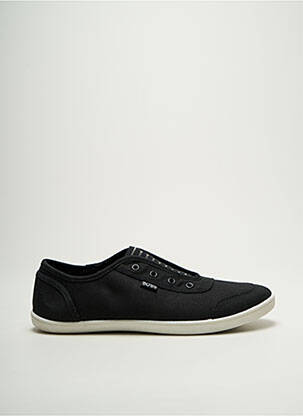 Adidași vârf rotund toc plat până la 3 cm negru SKECHERS femeie