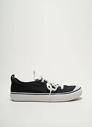 Adidași vârf rotund toc plat până la 3 cm negru SKECHERS femeie