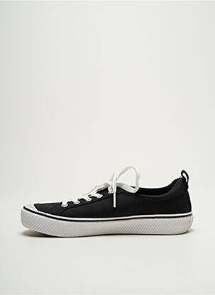 Adidași vârf rotund toc plat până la 3 cm negru SKECHERS femeie