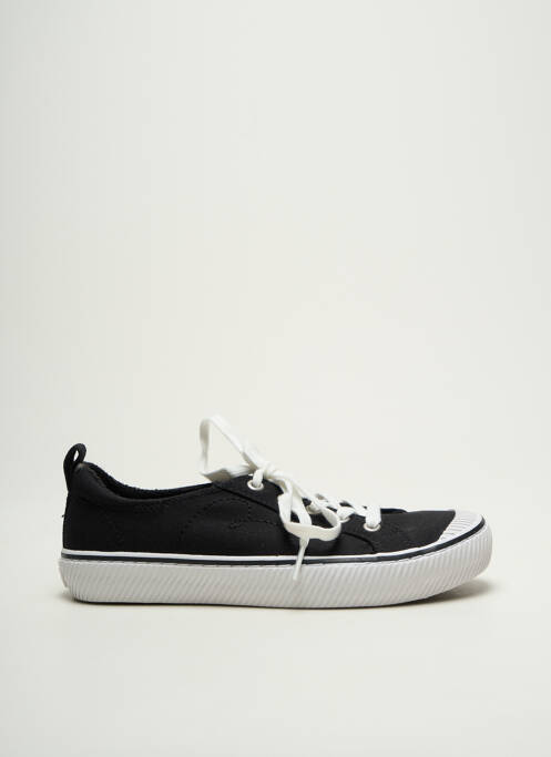 Adidași vârf rotund toc plat până la 3 cm negru SKECHERS femme