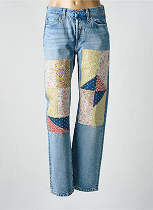 Blugi cu croială dreaptă albastru LEVIS femeie