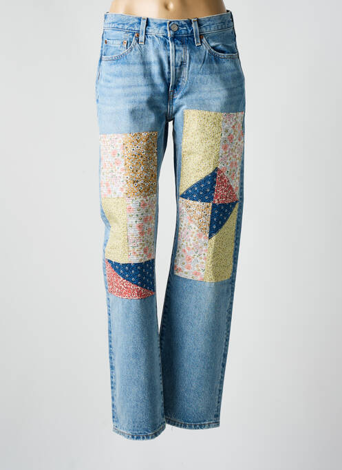 Blugi cu croială dreaptă albastru LEVIS femeie