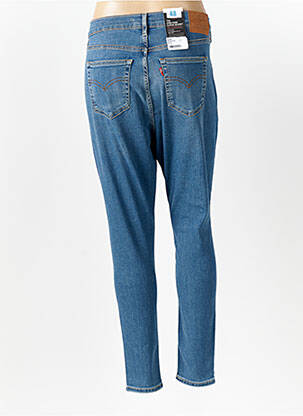 Blugi skinny efect uzat decolorat talie înaltă albastru LEVI'S femeie