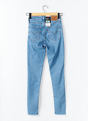 Blugi skinny efect uzat decolorat talie înaltă albastru LEVI'S femeie