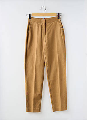 Pantalon chino țesătură poplin mărime normală maro TOMMY HILFIGER femeie