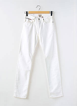 Blugi cu croială slim alb TOMMY HILFIGER femeie