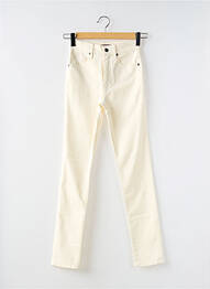 Pantalon slim țesătură poplin mărime normală bej COMPTOIR DES COTONNIERS femme