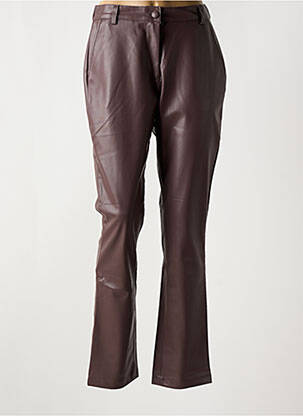 Pantalon slim talie elastică mărime normală maro DAMART femeie