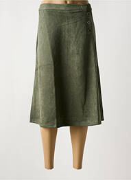 Fustă midi croială dreaptă verde DAMART femme