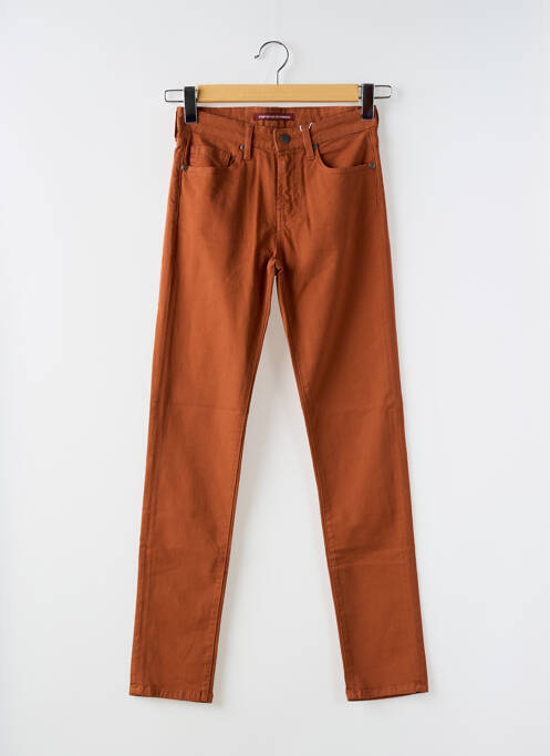 Pantalon slim maro COMPTOIR DES COTONNIERS femeie