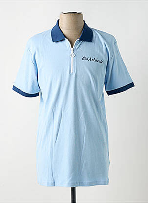 Polo croială cambrată mâneci scurte albastru deschis JACK & JONES bărbat