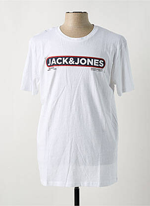 Tricou alb JACK & JONES bărbat