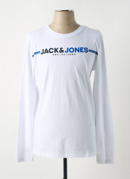 Tricou alb JACK & JONES bărbat