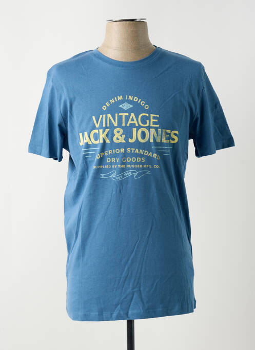 Tricou albastru JACK & JONES bărbat