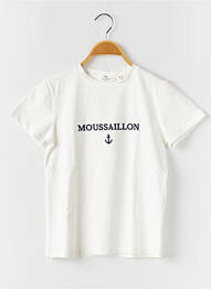 Tricou elasticitate mâneci scurte alb PM MERE & FILLE băiat