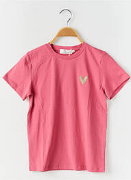 Tricou elasticitate mâneci scurte roz PM MERE & FILLE fille