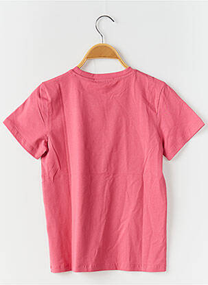 Tricou elasticitate mâneci scurte roz PM MERE & FILLE fată