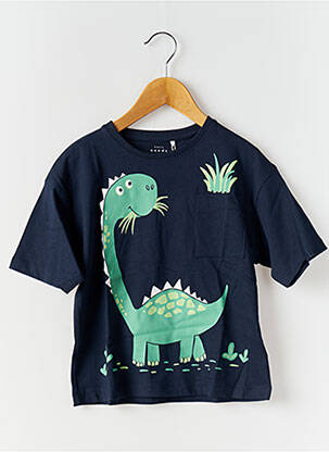 Tricou serigrafie flockată mâneci scurte albastru NAME IT băiat