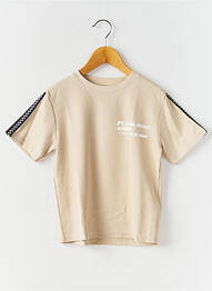 Tricou serigrafie flockată mâneci scurte bej NAME IT garcon