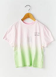 Tricou serigrafie flockată mâneci scurte roz ONLY băiat