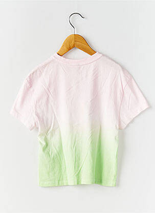Tricou serigrafie flockată mâneci scurte roz ONLY băiat