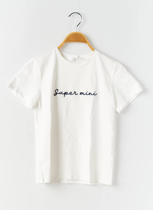 Tricou alb PM MERE & FILLE fată